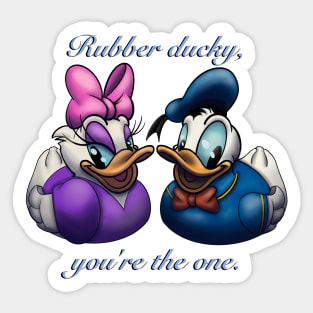 Donald and Daisy- Rubber Ducky, You're the One Sticker